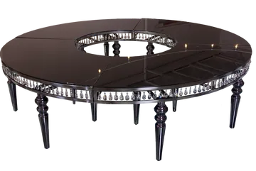 Larger Black Crystal Table – Event Party Co