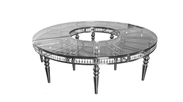 Large Silver Crystal Table