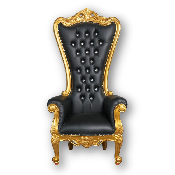 Genesis Throne Chair - Gold & Black