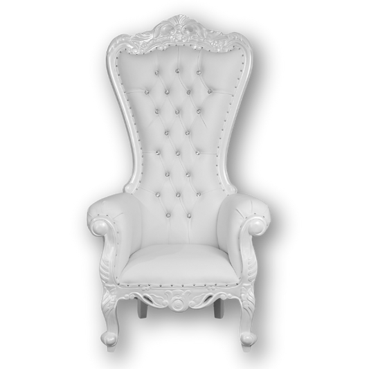 Genesis Throne Chair - White & White