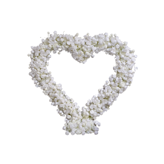 Heart Flower Arch - White