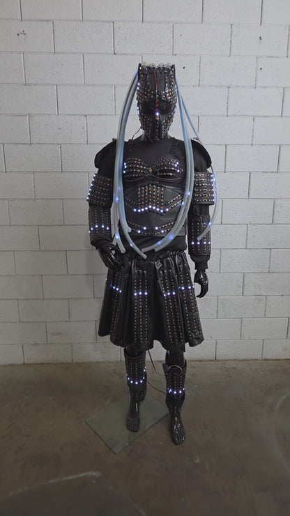 LED Girl Robot Suit